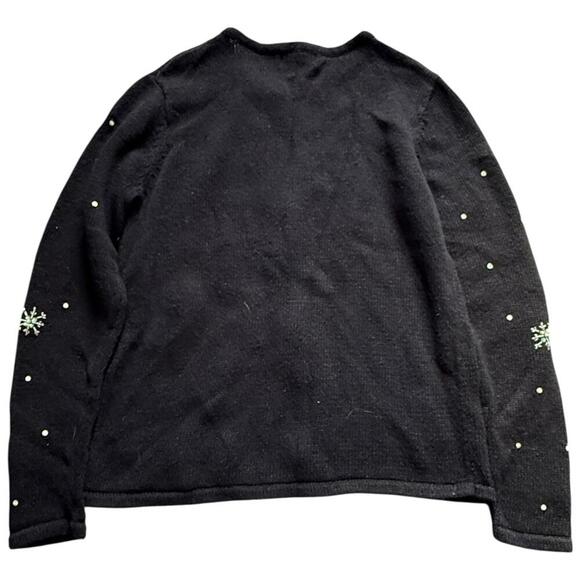 Classic Elements Santa Face Embroidered Cardigan S - Picture 3 of 7